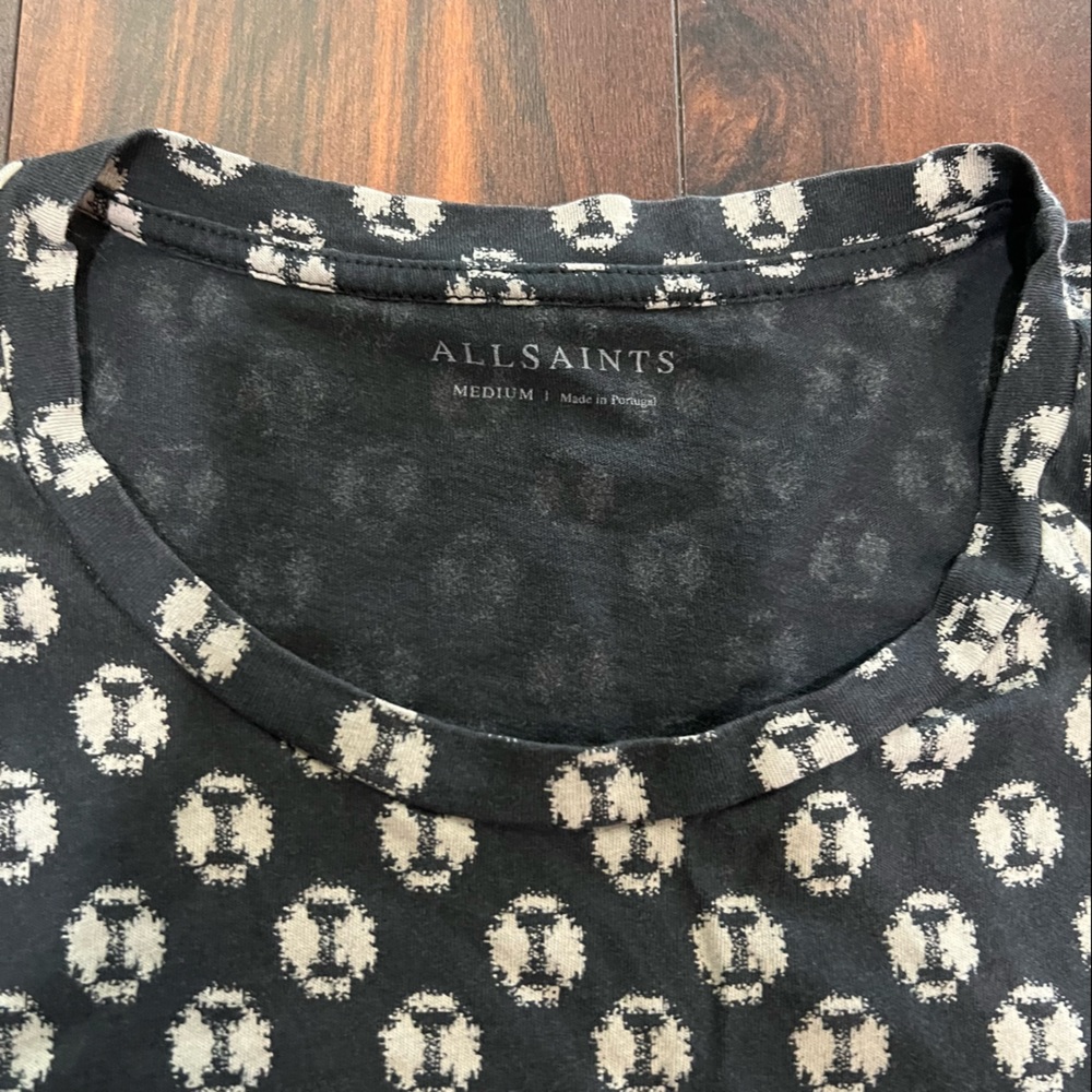 Allsaints Medium Light Weight Pattern Graphic T S… - image 2